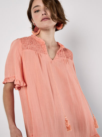 Smocked Ruffle Top