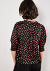 Ditsy Floral Blouse, Orange, large