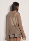 Lightweight Brushed Oversized Jumper, Camel, large