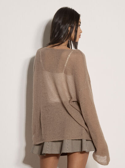 Lightweight Brushed Oversized Jumper