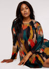Curve Art Attack Mini Dress, Mustard, large