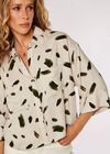 Paint Stroke Print Utility Shirt, Stone, large