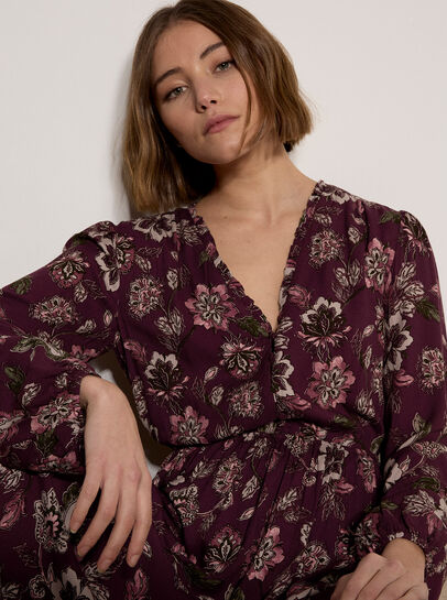 Floral Ruffle Mini Dress