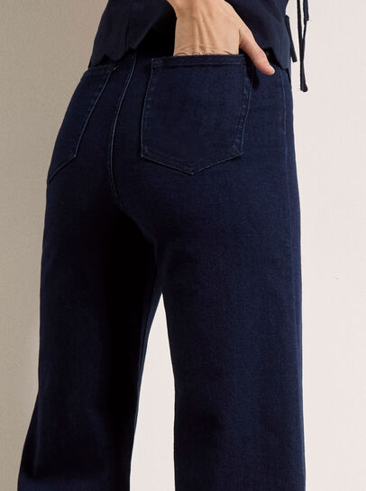 Zara Wide-Leg Elastic Jeans