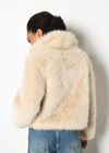 Faux Fur Short Coat, Cream, large