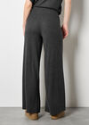 Soft Knit Wide Leg Trousers, Dark Grey - Charcoal, large