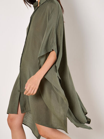 Oversized Textured Kaftan