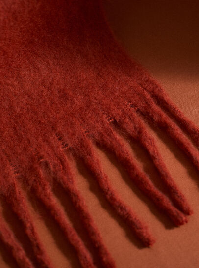 Soft Boucle Knit Scarf