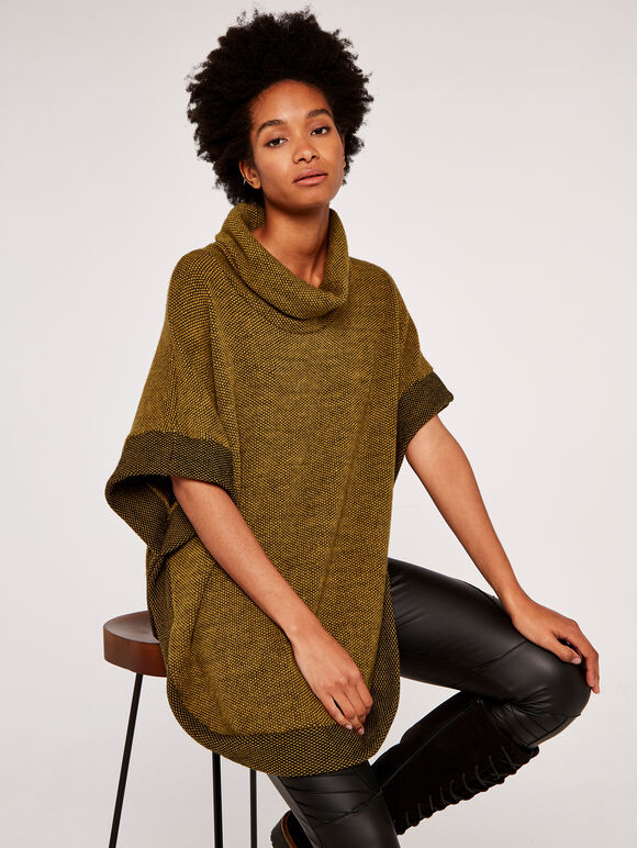 Fuzzy Waffle Top, Mustard, large