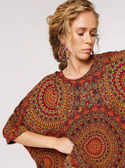 Moroccan Mandala Oversize Top