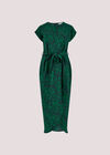 Brushstroke Print  Midi Dress, Navy, large