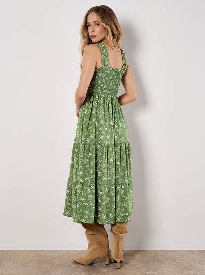 Orchid Smock Midi Dress
