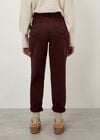 Kate Patch Pocket Tapered Jeans, Burgundy, large