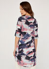Watercolour Disruption Tunic, Pink, large