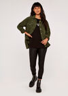 Corduroy Shacket, Khaki, large