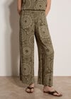 Kaleidoscope Print Woven Trousers, Khaki, large