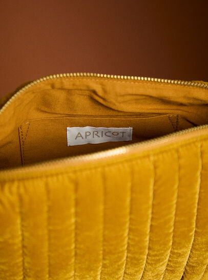 Quilted Velvet Makeup Pouch