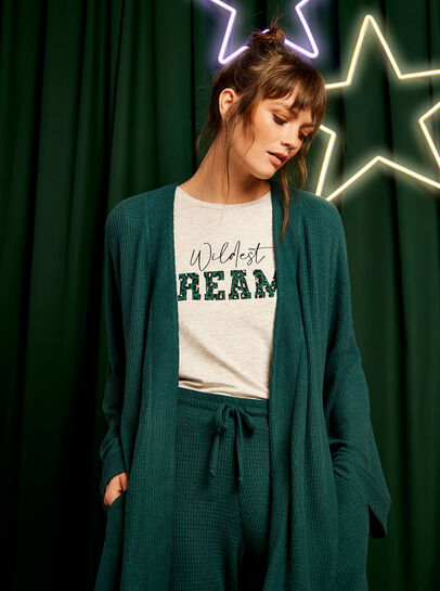 Waffle Knit Pyjama Robe