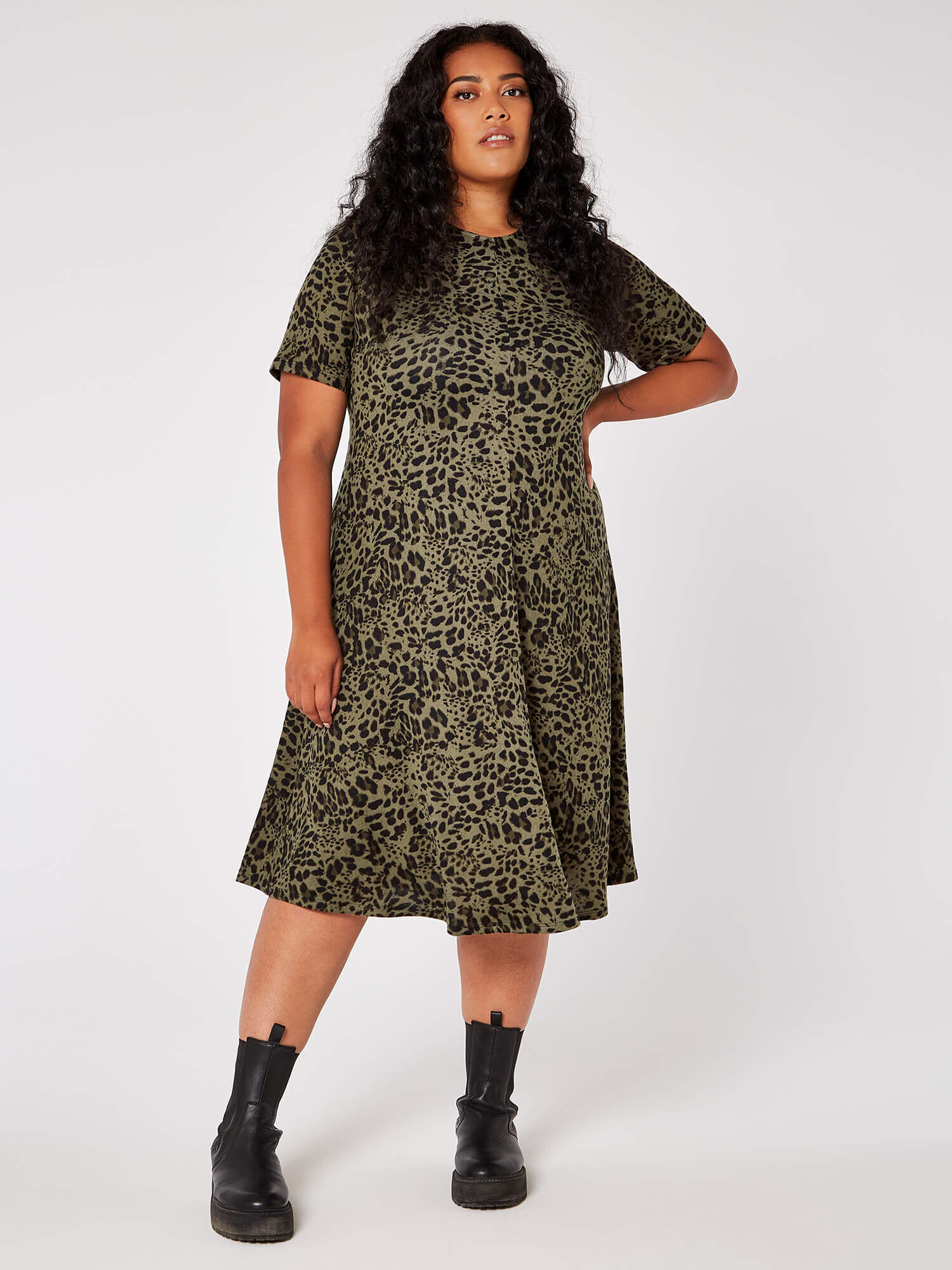 Leopard print hot sale dress curve