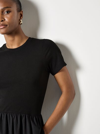 Ribbed Top Midi Dress