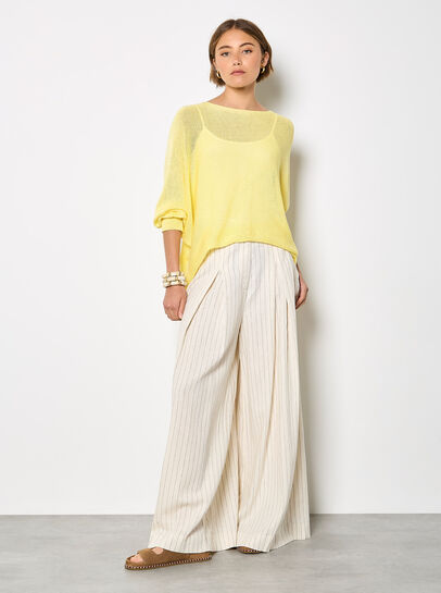 Lightweight Knit Oversized Batwing Top