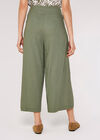Linen Mix Culotte , Khaki, large