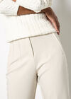 Add smart separates to your wardrobe with these tailored trousers. Designed in a flattering tapered cut, they feature decorative pockets, a zip and hook fastening, and pleat detailing.

Style these tapered trousers with a soft satin blouse for a chic look that's perfect for the office., Stone, large