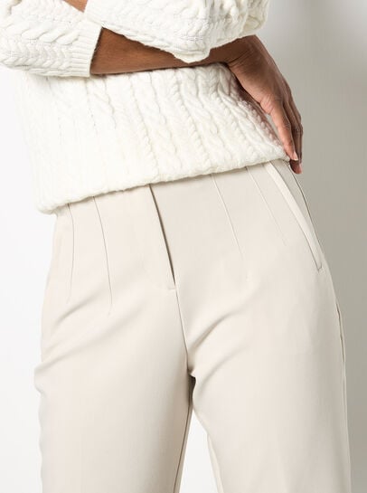 Pleat Tailored Tapered Trousers