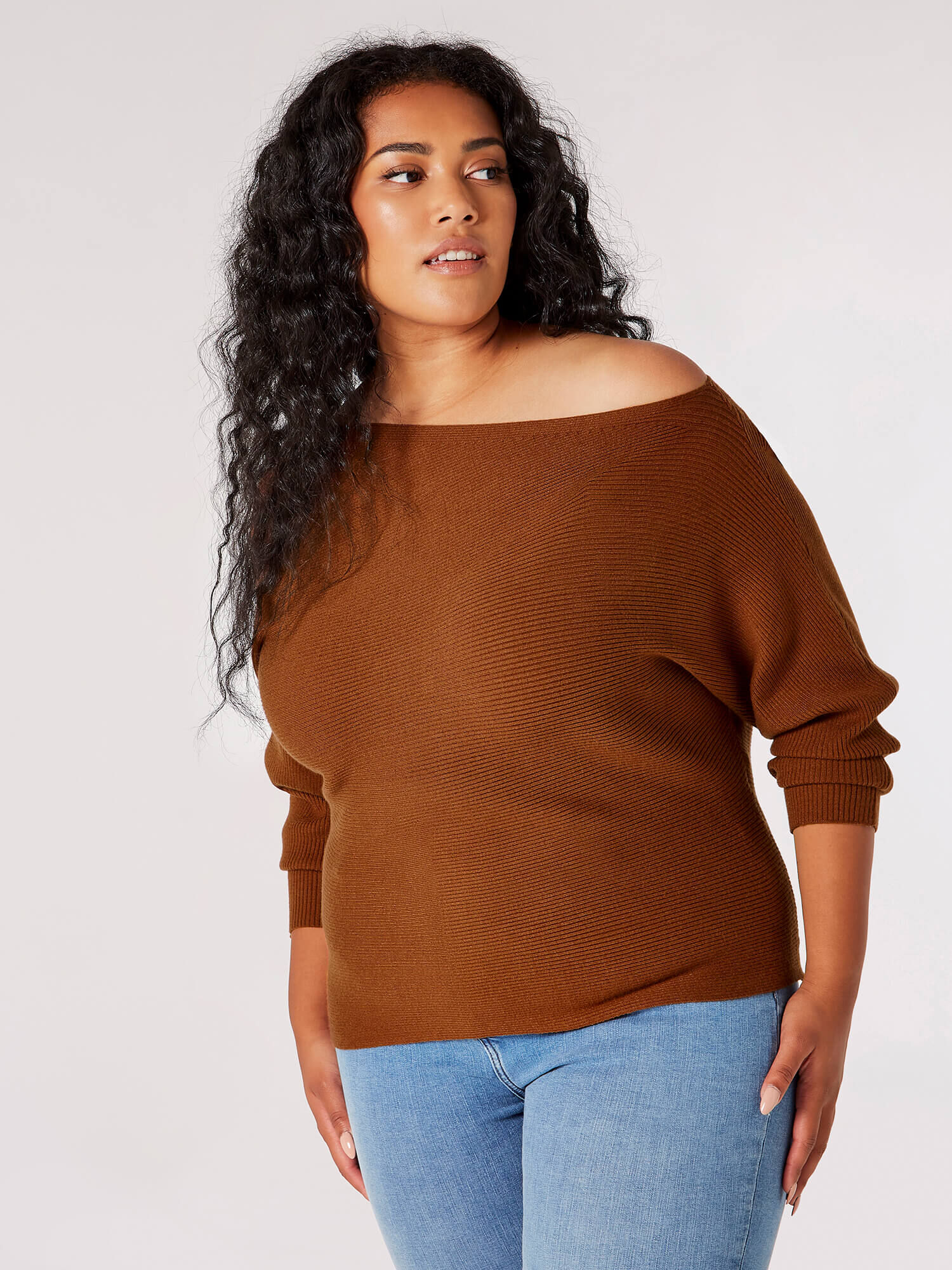 Plus size jeans jumper discount