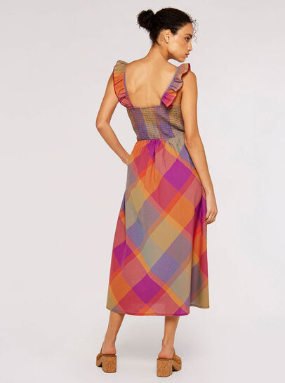 Plaid Midi Dress