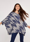 Diagonal Lines Top, Grey, large