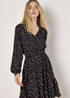 Ditsy Floral Mini Dress, Red, large