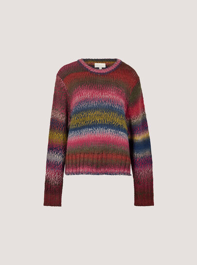 Chunky Knit Tonal Stripe Jumper