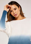 Ombre Batwing Jumper, Blue, large