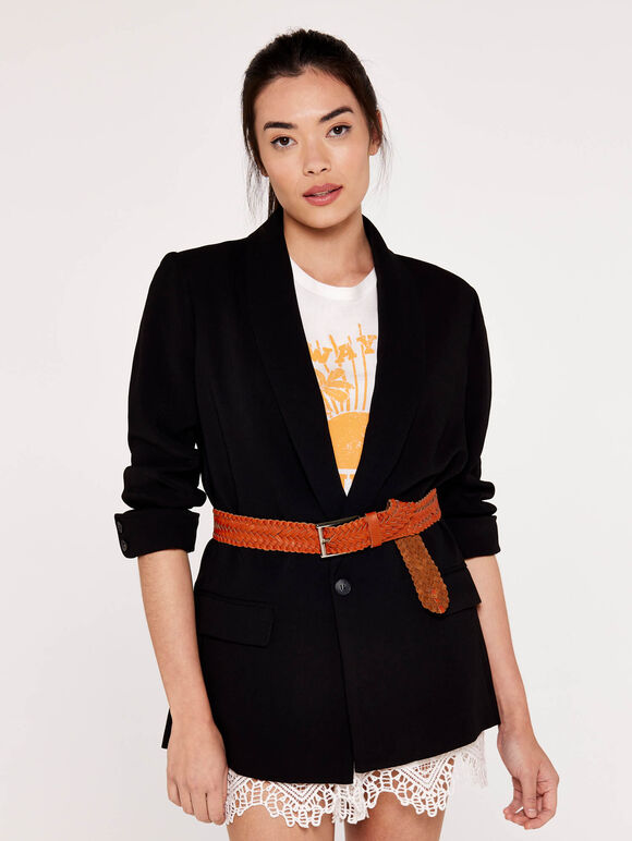 Boyfriend Blazer, Black, large