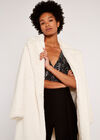 Soft Faux Fur Coat, Cream, large