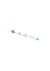 Multi Gem Ring Pack, Silver, large