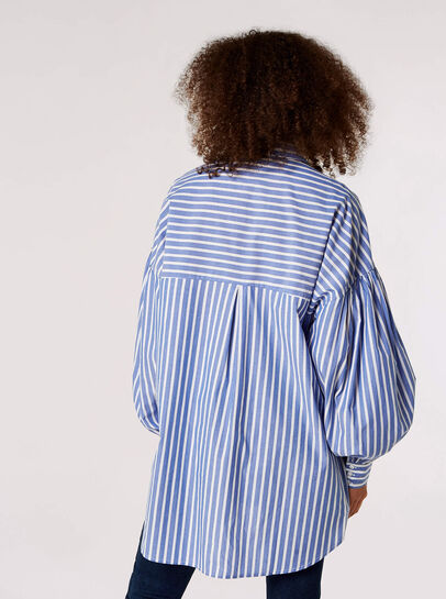 Oversized Stripe Cotton Shirt