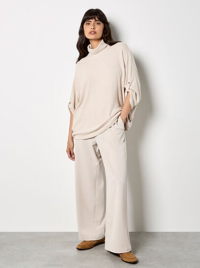 Soft Touch Roll Neck Top