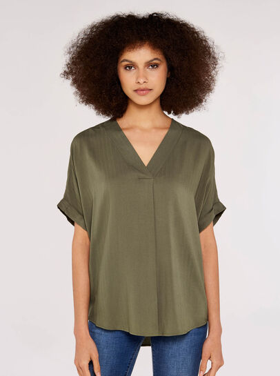 Chevron V Neck Top