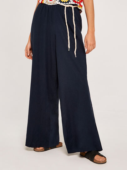 Classic Waist Palazzo Trouser