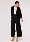 Waterfall Suedette  Shrug, Black, large