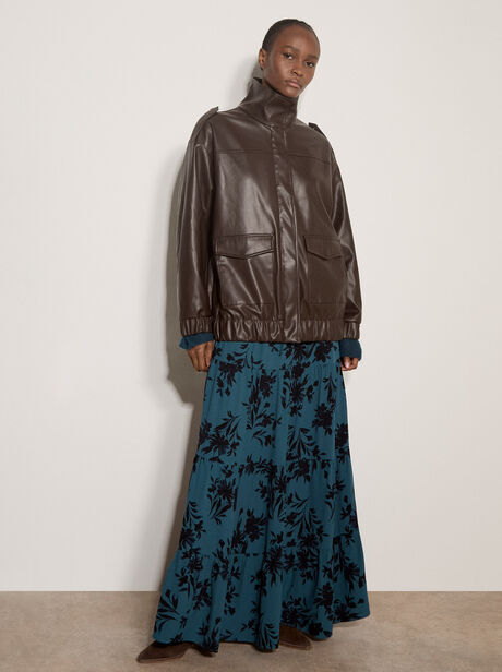 Oversized Faux Leather Jacket