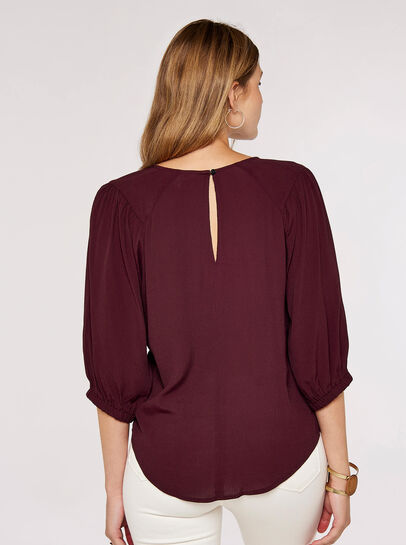 Puff Sleeve Jersey Top