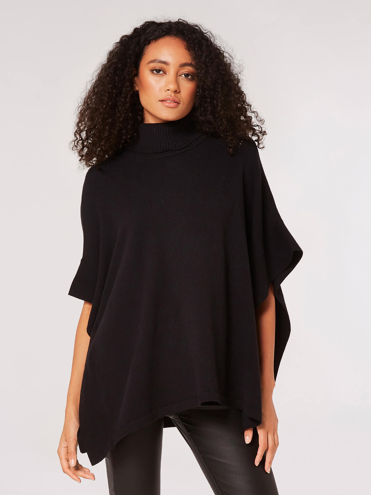 Oversized Pointelle Cape Jumper