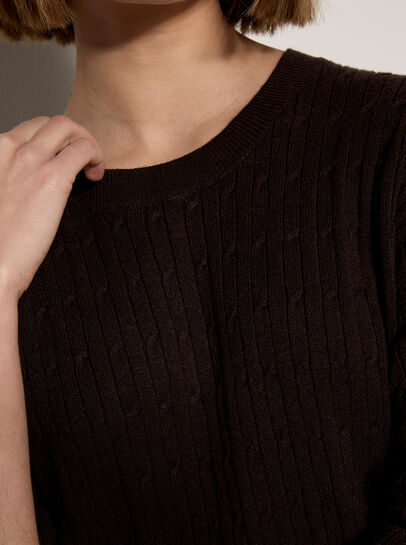 Fine Knit Cable Jumper