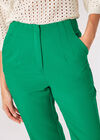 Pantalon sur mesure à plis pincés, vert, grand