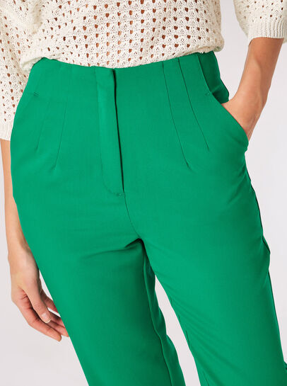 Pintuck Pleat Tailored Trousers