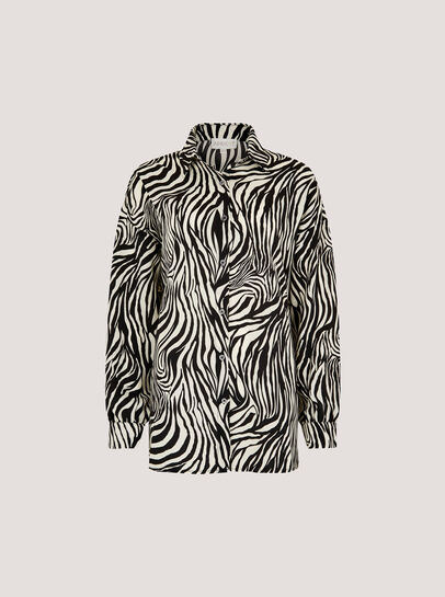 Zebra Swirl Oversized Shirt