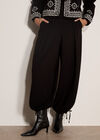 Wide-Leg Balloon Trousers, Black, large